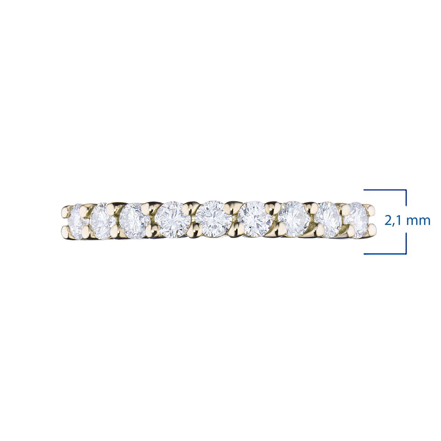 14K Yellow Gold Ring with Lab-Created Diamonds 3.010 CT.TW
