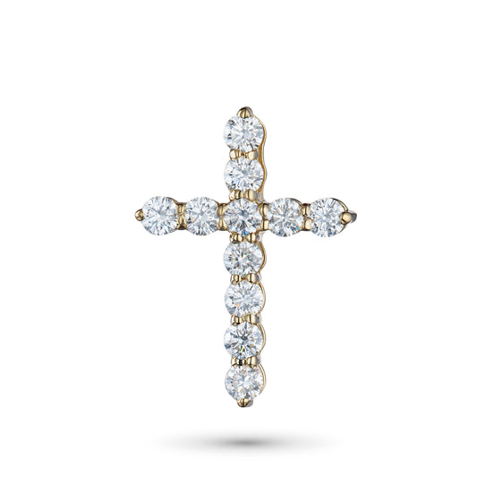 14K Yellow Gold Pendant with Lab-Created Diamonds 0.930 CT.TW