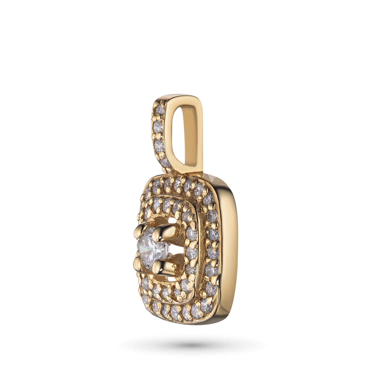 14K Yellow Gold Pendant with Lab-Created Diamonds 0.200 CT.TW