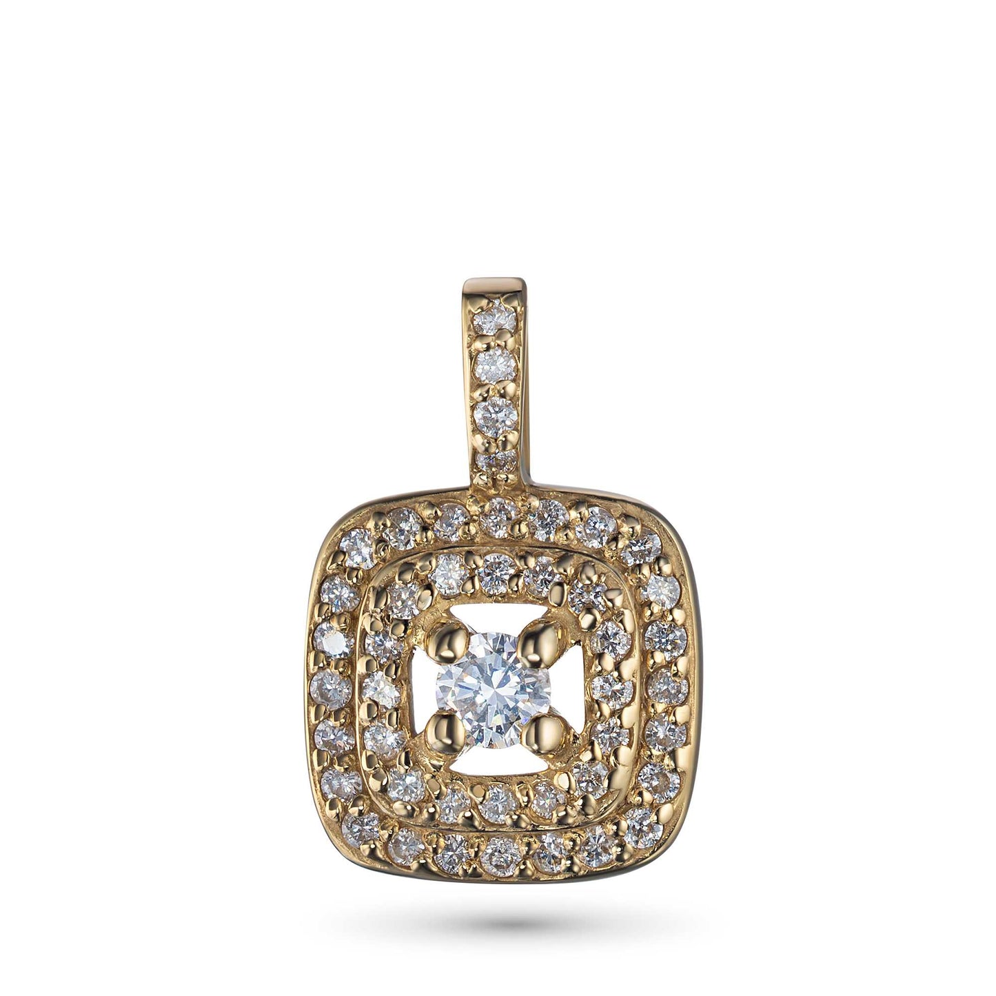 14K Yellow Gold Pendant with Lab-Created Diamonds 0.200 CT.TW