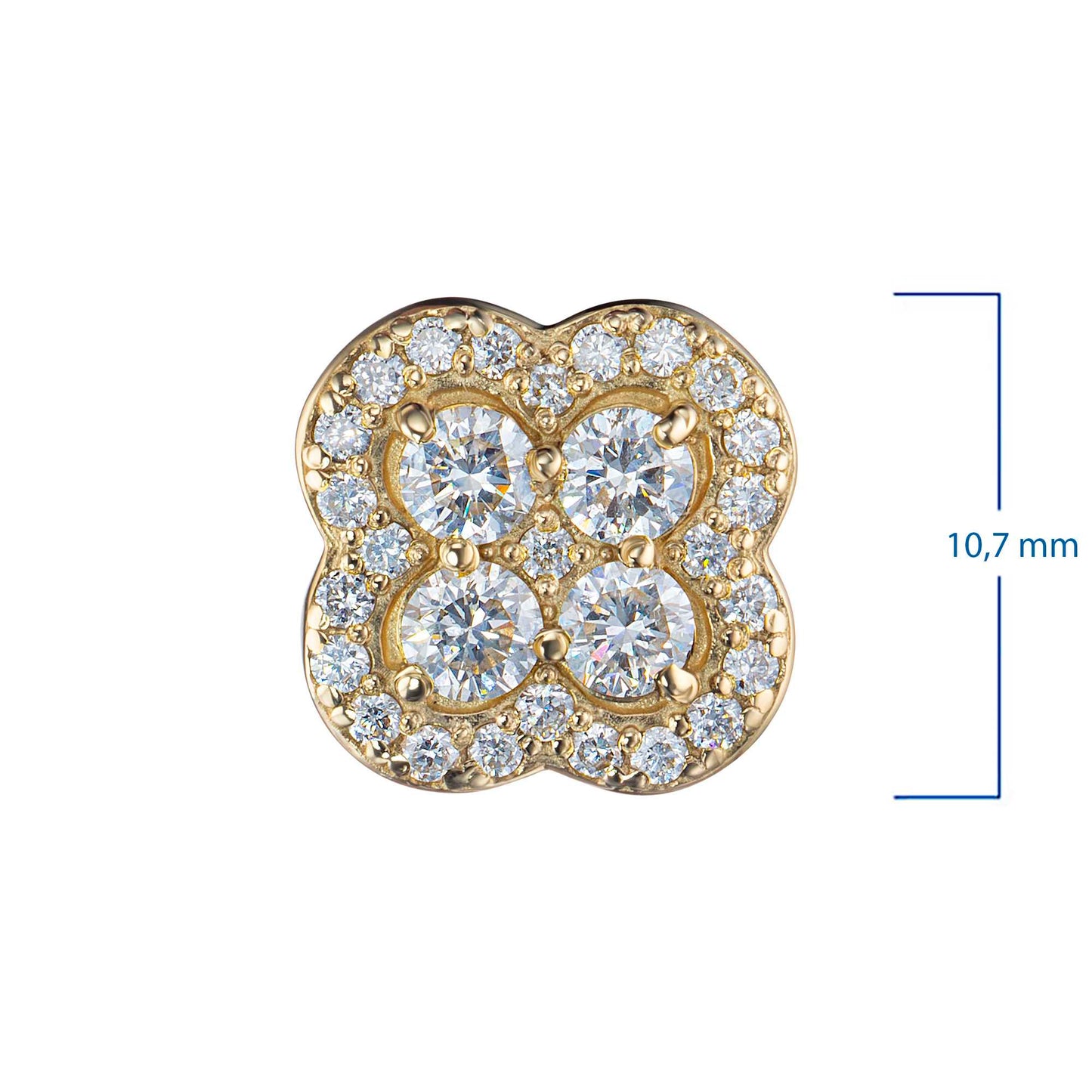 Sterling Silver Pendant with Lab-Created Diamonds 0.490 CT.TW