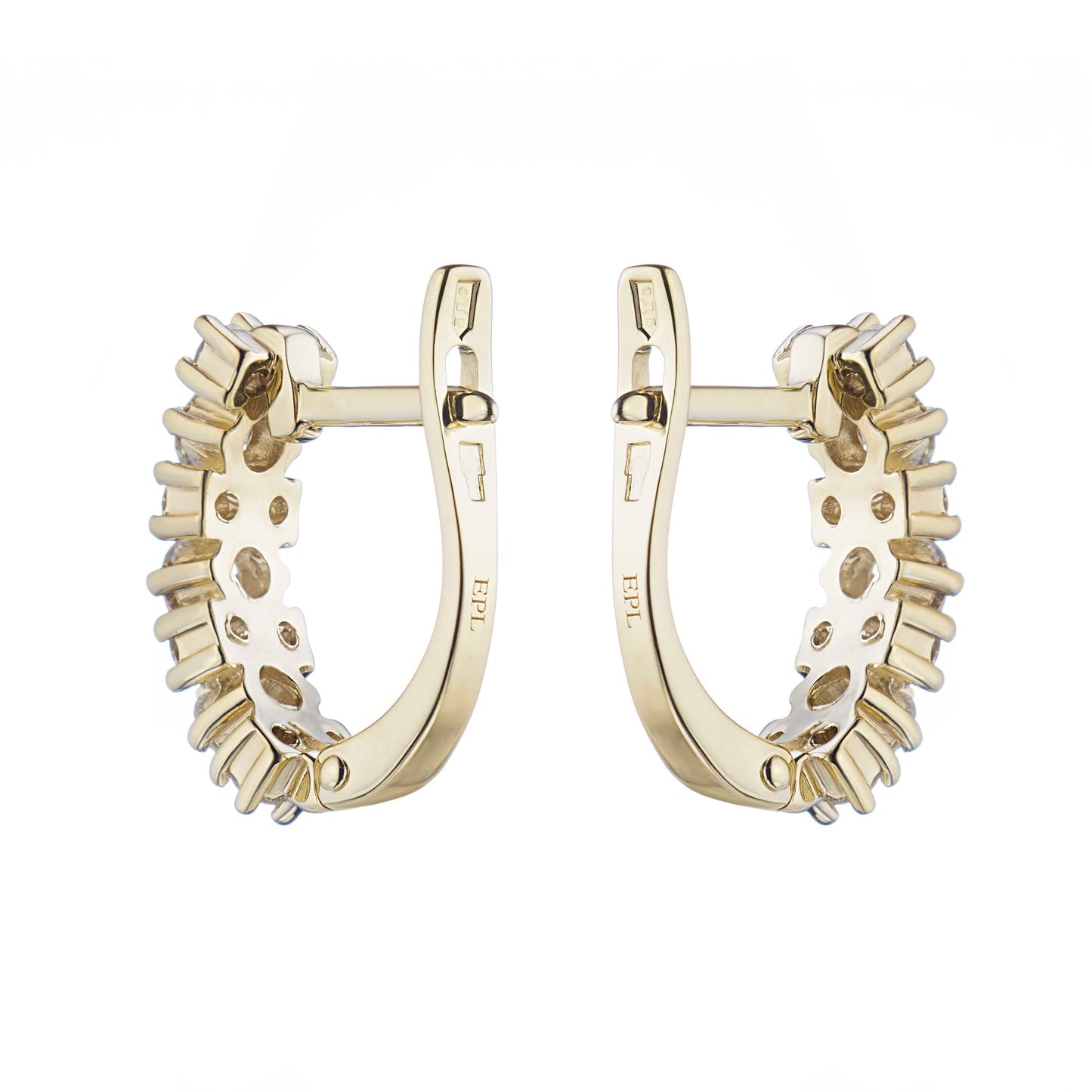 Серьги из 14-каратного белого золота с выращенными в лаборатории бриллиантами 1,430 карата 