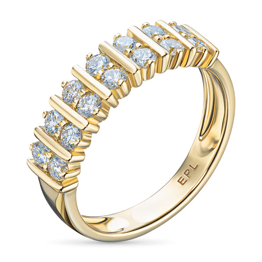 14K Yellow Gold Ring with Lab-Created Diamonds 7.450 CT.TW