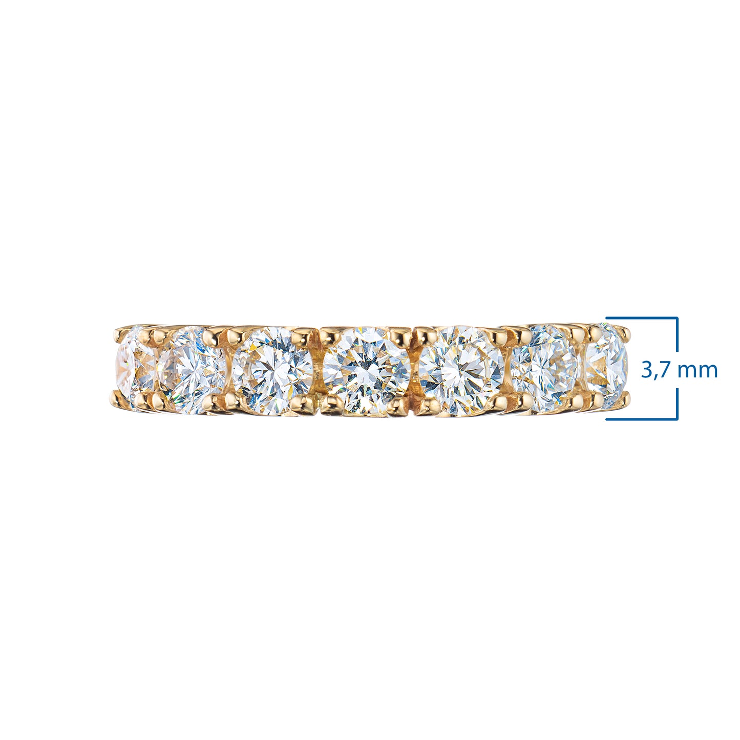 14K Yellow Gold Ring with Lab-Created Diamonds 7.670 CT.TW