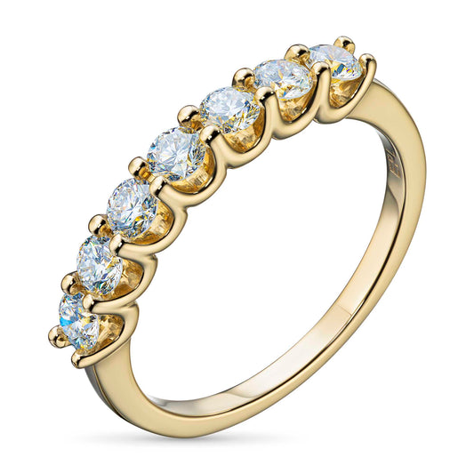 14K Yellow Gold Ring with Lab-Created Diamonds 0.840 CT.TW