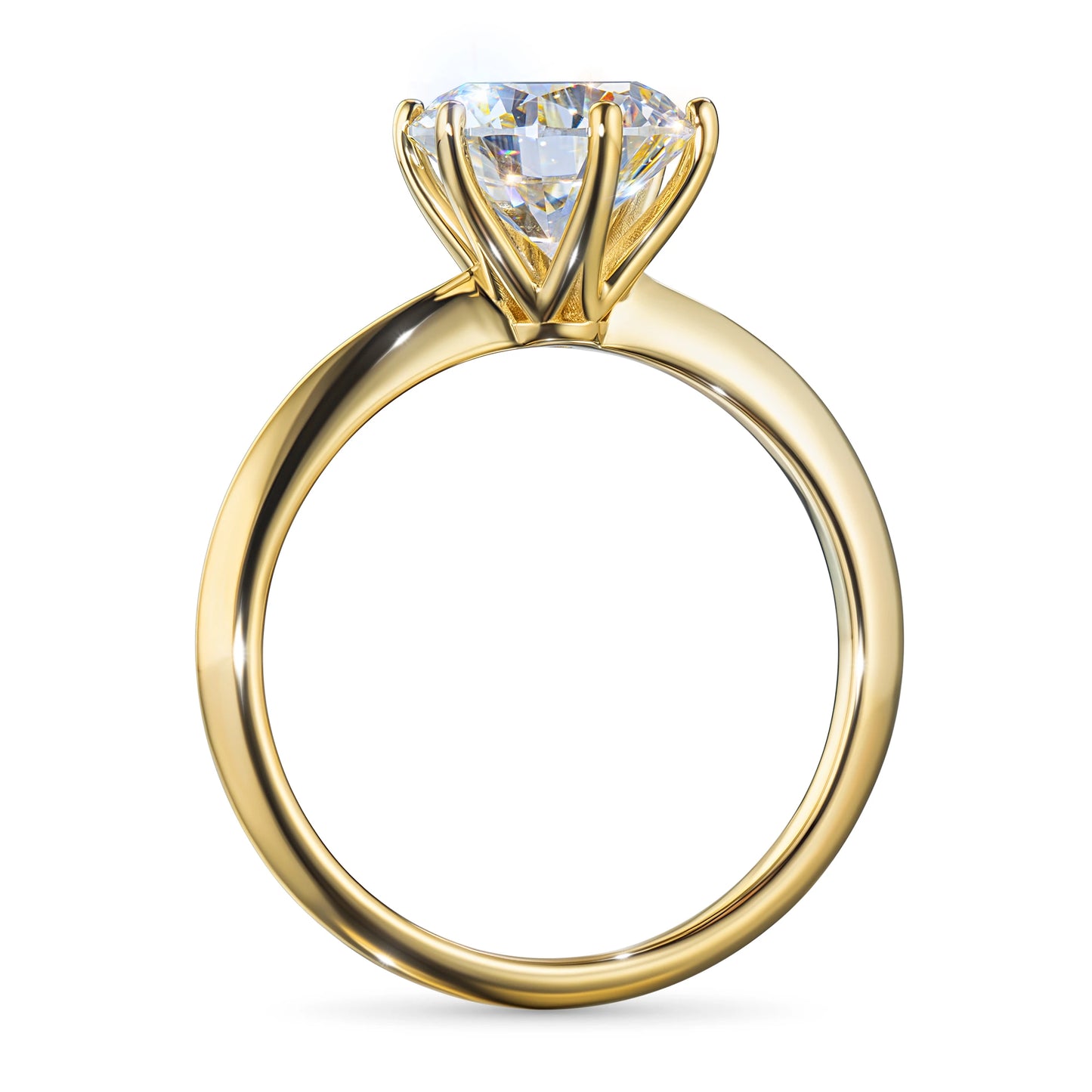 14K Yellow Gold Ring with Lab-Created Diamonds 2.04 CT.TW