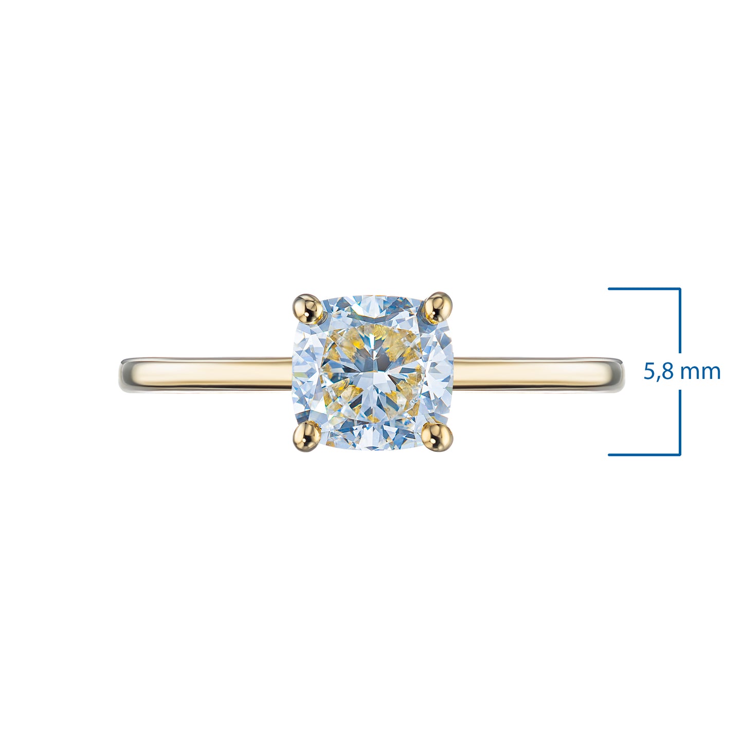 14K Yellow Gold Ring with Lab-Created Diamonds 1.120 CT.TW