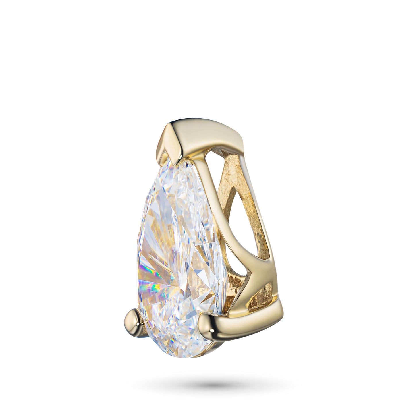 Μενταγιόν από λευκόχρυσο 14 καρατίων με διαμάντια κατασκευασμένα σε εργαστήριο 1.120 CT.TW 