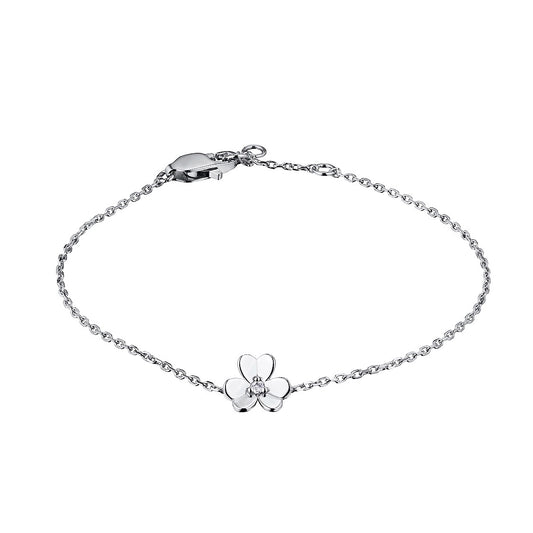Sterling Silver Bracelet with Lab-Created Diamonds 0.02 CT.TW