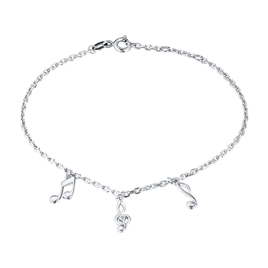 Sterling Silver Bracelet with Lab-Created Diamonds 0.010 CT.TW