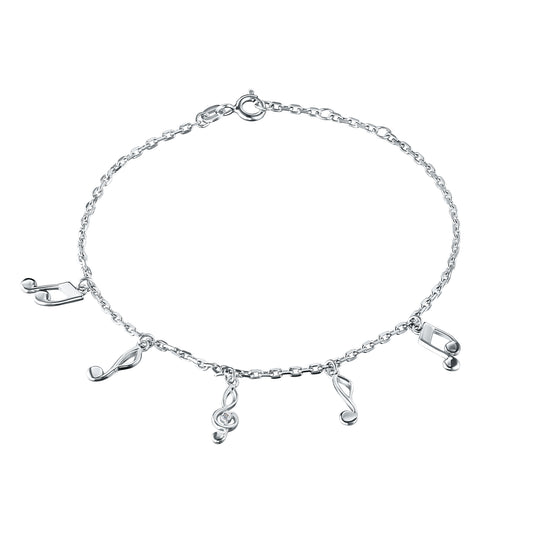 Sterling Silver Bracelet with Lab-Created Diamonds 0.01 CT.TW