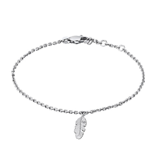 Sterling Silver Bracelet with Lab-Created Diamonds 0.010 CT.TW