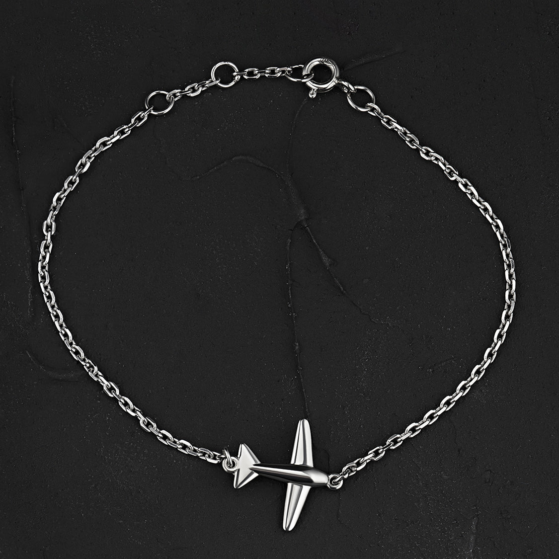 Sterling Silver Bracelet with Lab-Created Diamonds 0.01 CT.TW