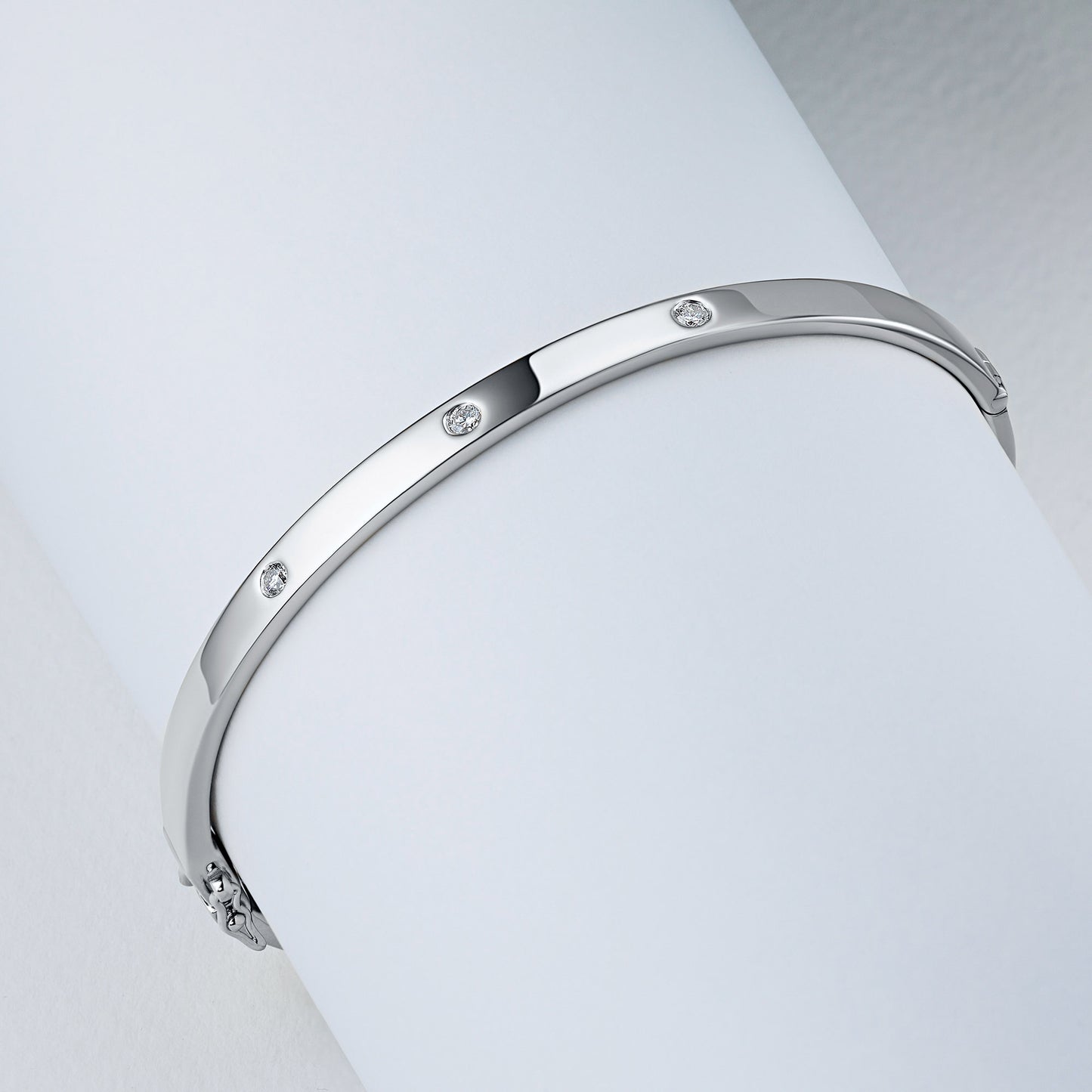 Sterling Silver Bracelet with Lab-Created Diamonds 0.490 CT.TW