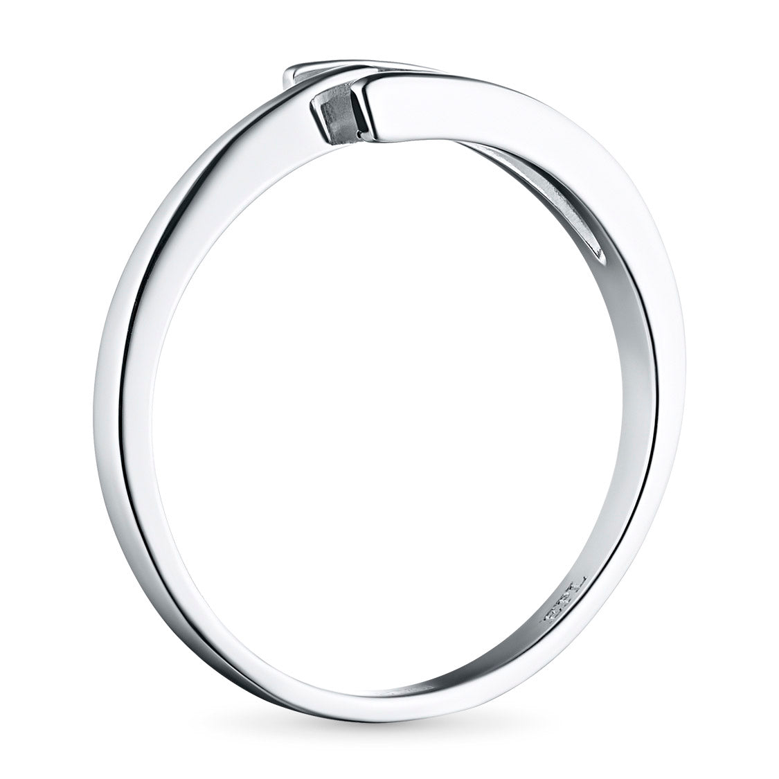 Кольцо из стерлингового серебра с выращенными в лаборатории бриллиантами 0,080 карата 