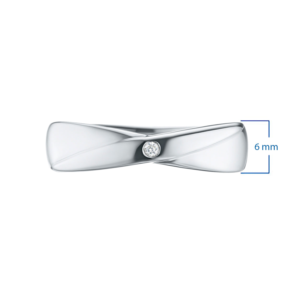 Sterling Silver Ring with Lab-Created Diamonds 0.020 CT.TW