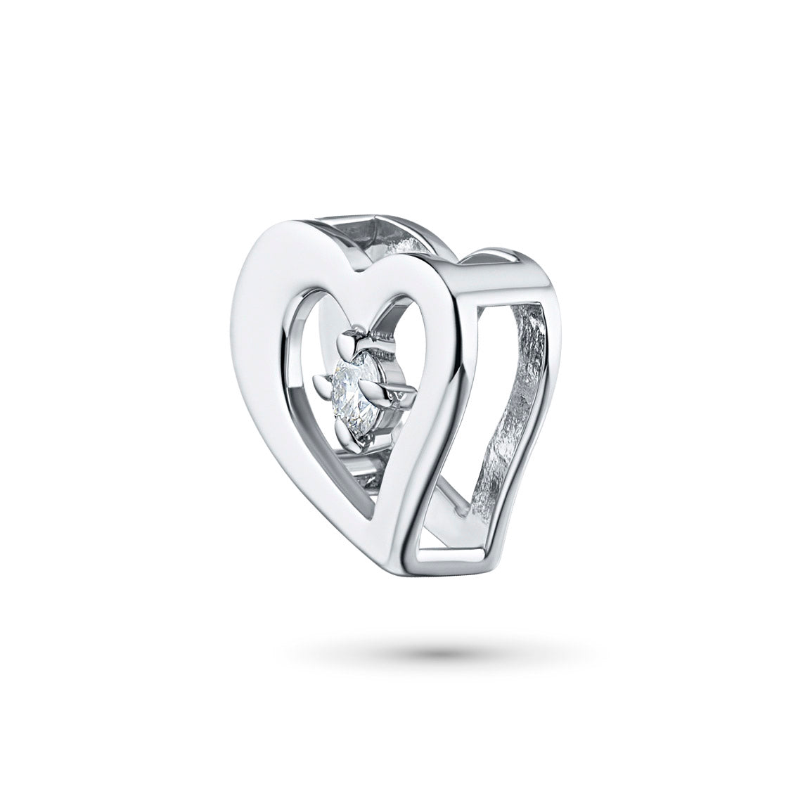Sterling Silver Pendant with Lab-Created Diamonds 0.05 CT.TW