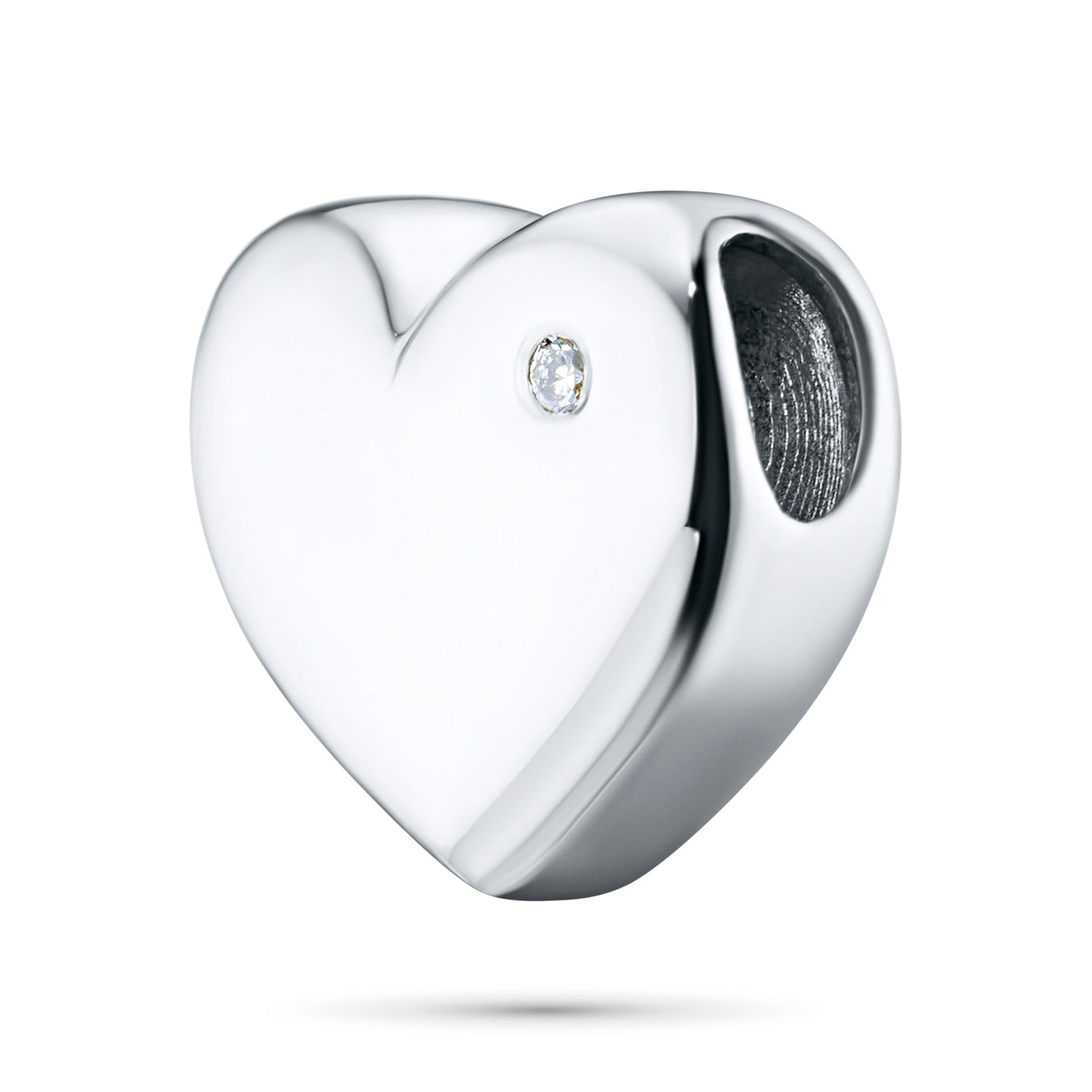 Sterling Silver Pendant with Lab-Created Diamonds 0.010 CT.TW