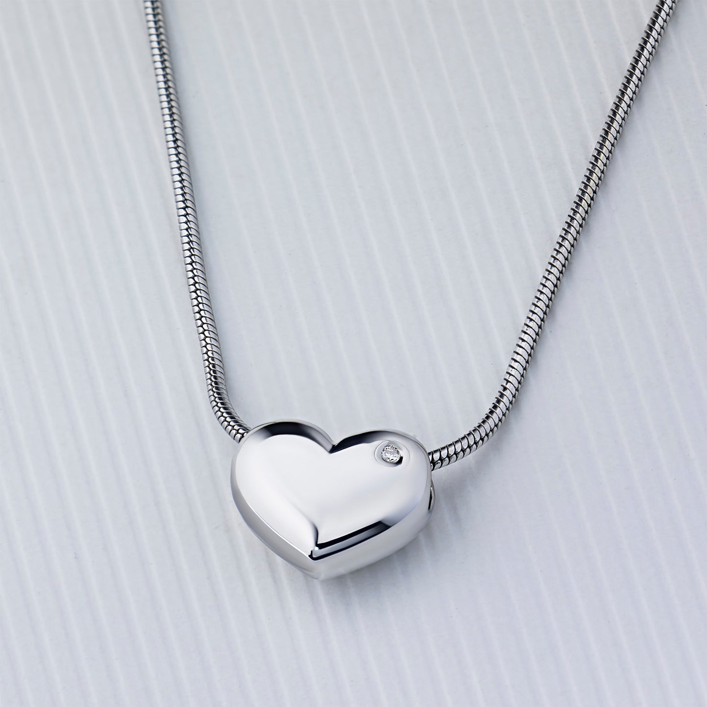 Sterling Silver Pendant with Lab-Created Diamonds 0.010 CT.TW