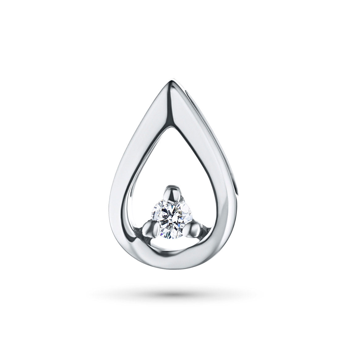 Sterling Silver Pendant with Lab-Created Diamonds 0.03 CT.TW