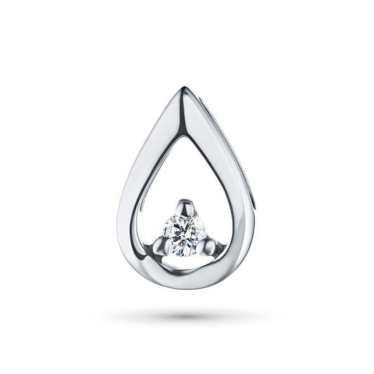 Sterling Silver Pendant with Lab-Created Diamonds 0.03 CT.TW