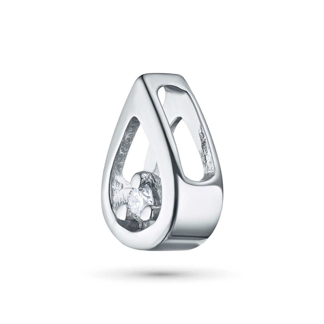 Sterling Silver Pendant with Lab-Created Diamonds 0.03 CT.TW
