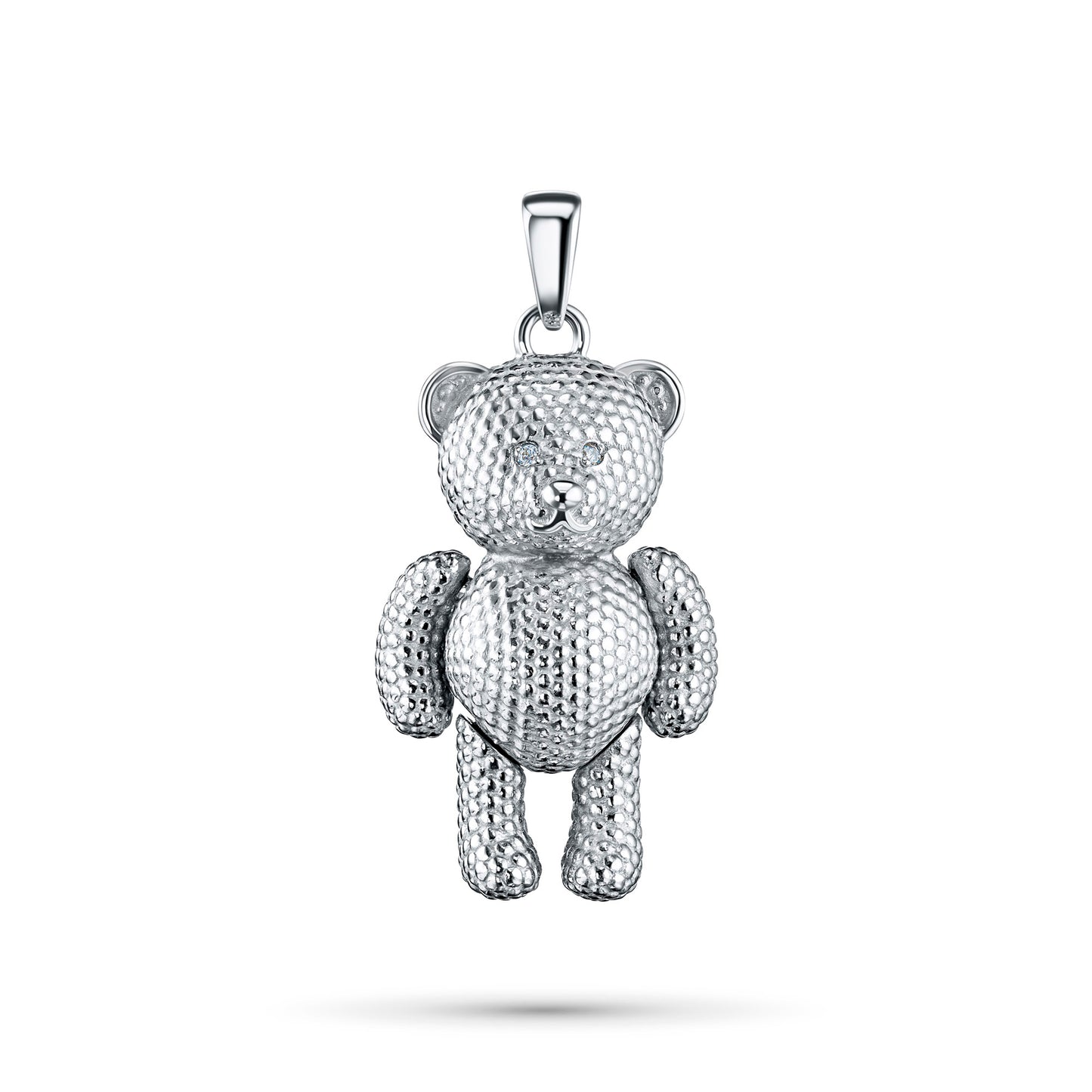 Sterling Silver Pendant with Lab-Created Diamonds 0.01 CT.TW