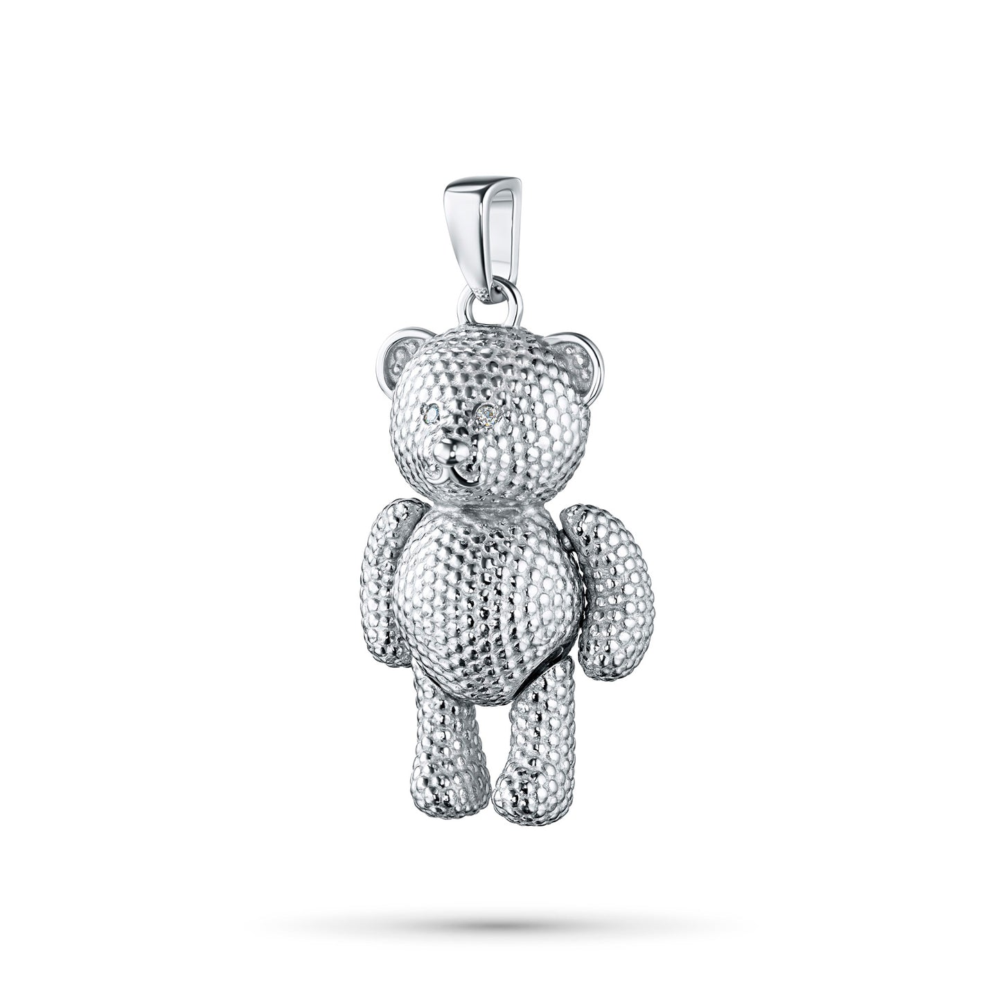 Sterling Silver Pendant with Lab-Created Diamonds 0.01 CT.TW