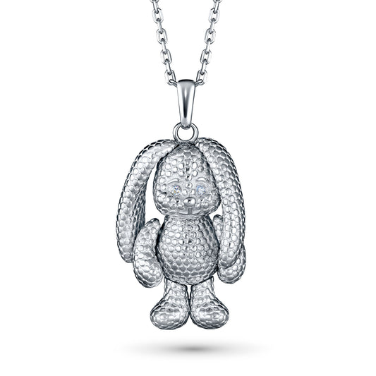 Sterling Silver Pendant with Lab-Created Diamonds 0.020 CT.TW