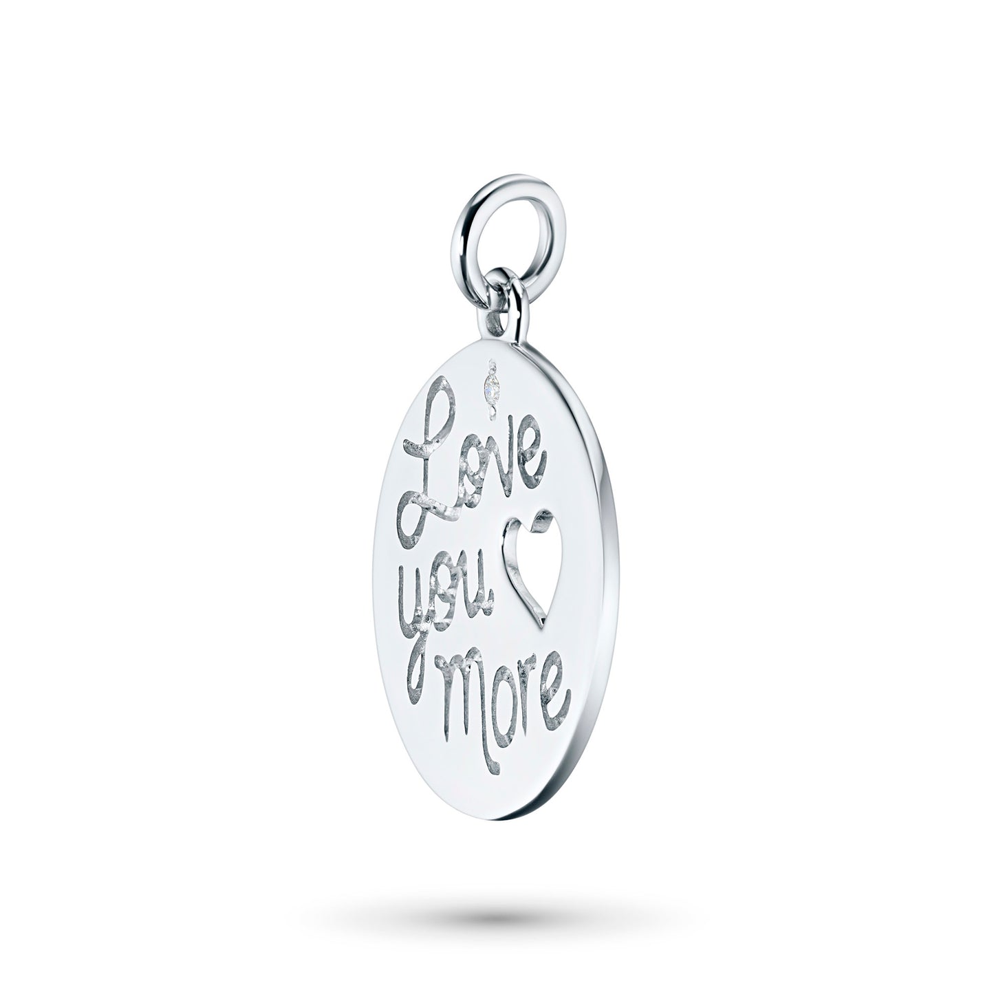 Sterling Silver Pendant with Lab-Created Diamonds 0.010 CT.TW