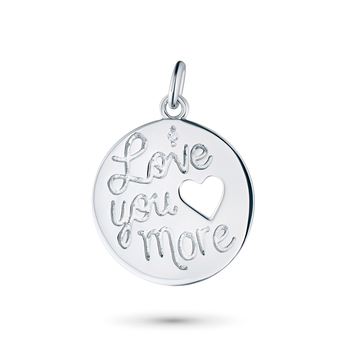 Sterling Silver Pendant with Lab-Created Diamonds 0.010 CT.TW