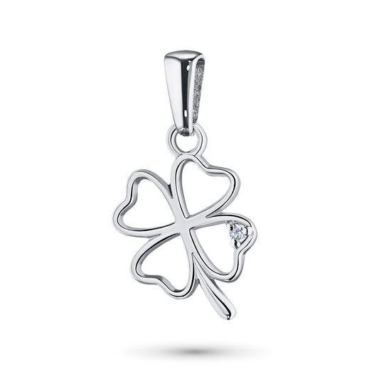 Sterling Silver Pendant with Lab-Created Diamonds 0.010 CT.TW