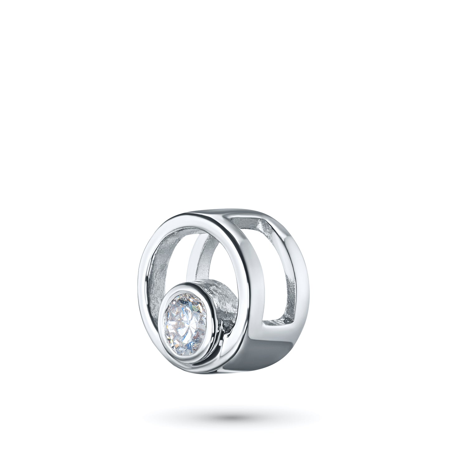 Sterling Silver Pendant with Lab-Created Diamonds 0.060 CT.TW