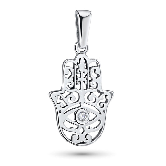 Sterling Silver Pendant with Lab-Created Diamonds 0.010 CT.TW