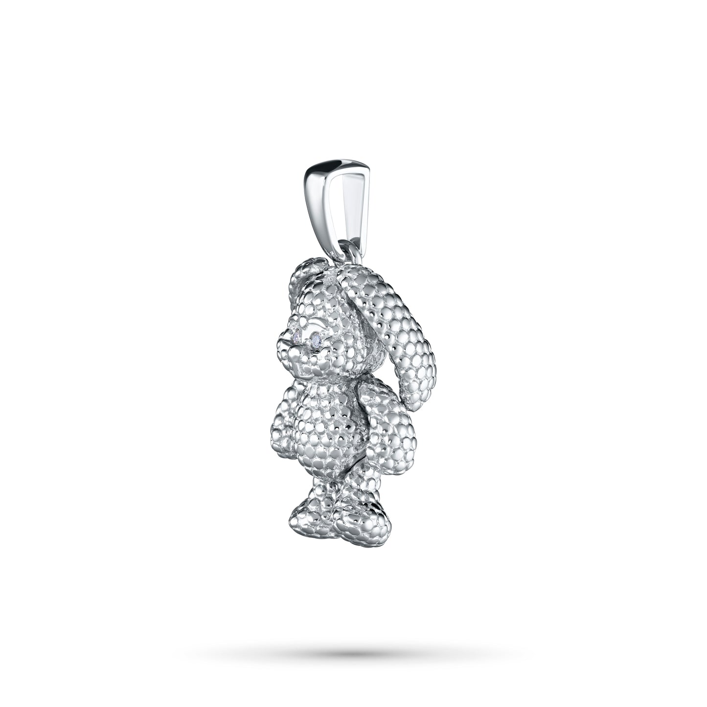 Sterling Silver Pendant with Lab-Created Diamonds 0.01 CT.TW