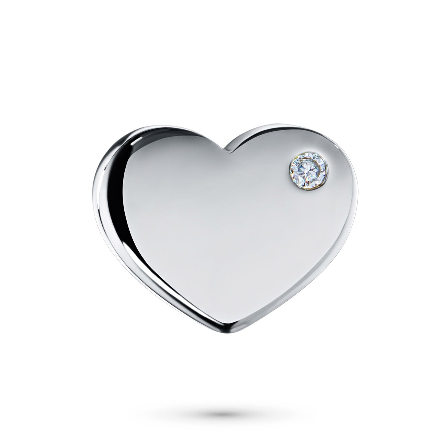 Sterling Silver Pendant with Lab-Created Diamonds 0.01 CT.TW