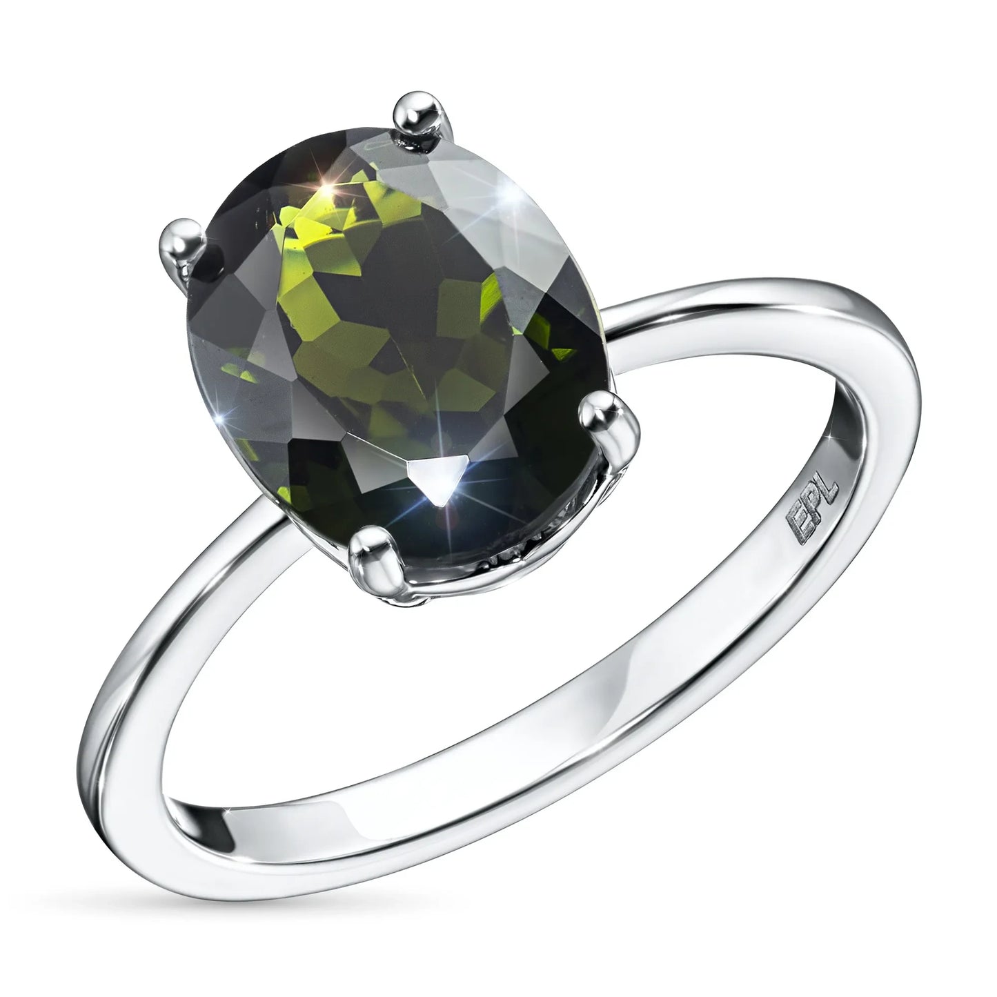 14K White Gold Ring with Topaz 2.87 CT.TW