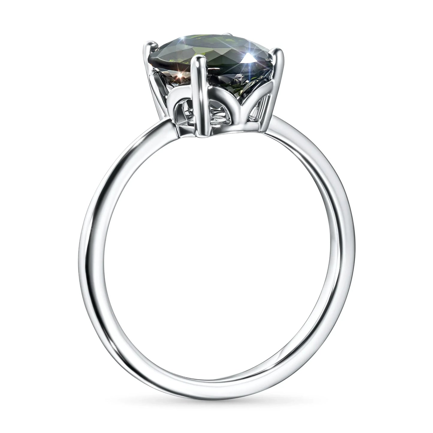 14K White Gold Ring with Topaz 2.87 CT.TW