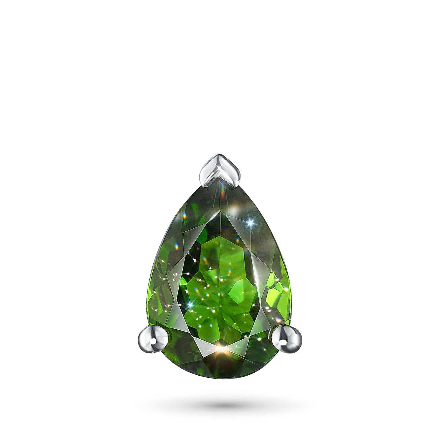Sterling Silver Pendant with Chrome diopside 0.750 CT.TW