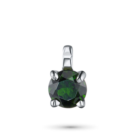 Sterling Silver Pendant with Chrome diopside 0.270 CT.TW
