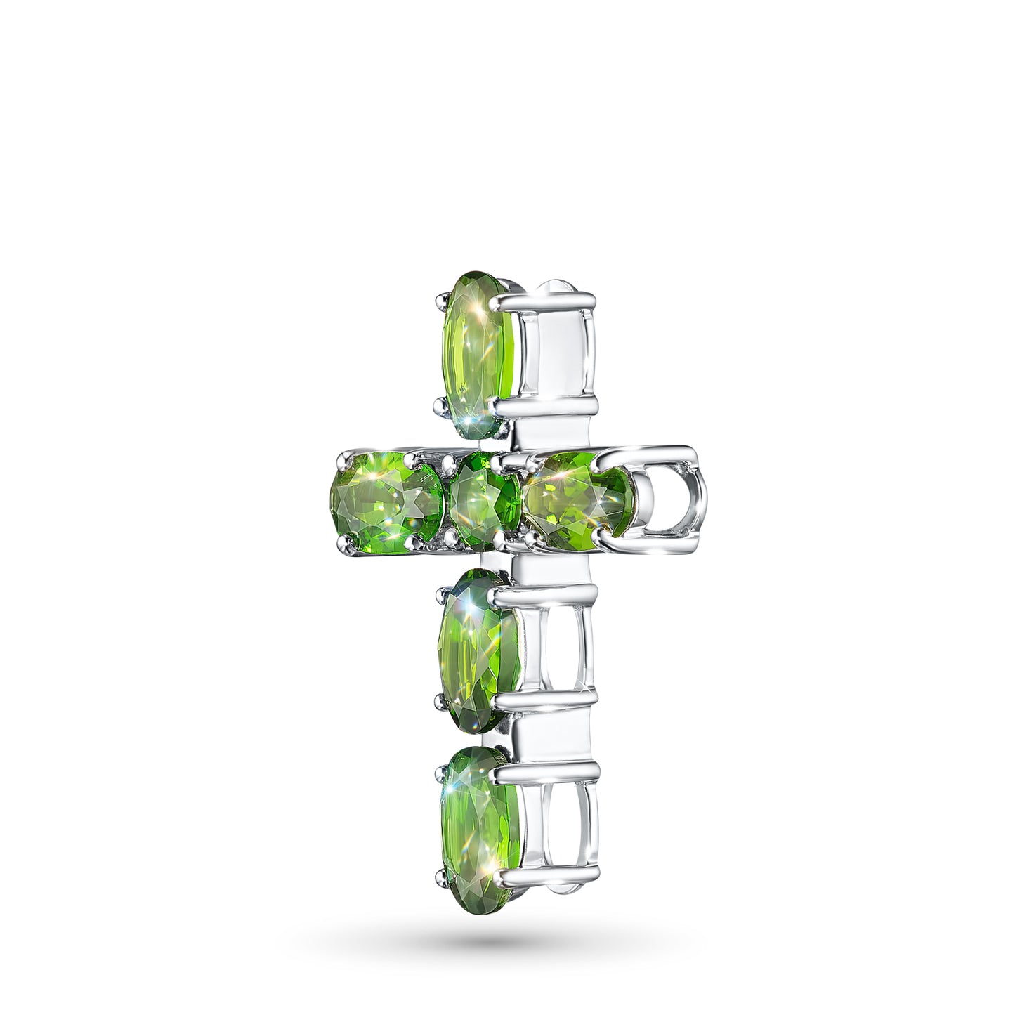 Sterling Silver Pendant with Chrome diopside 1.240 CT.TW