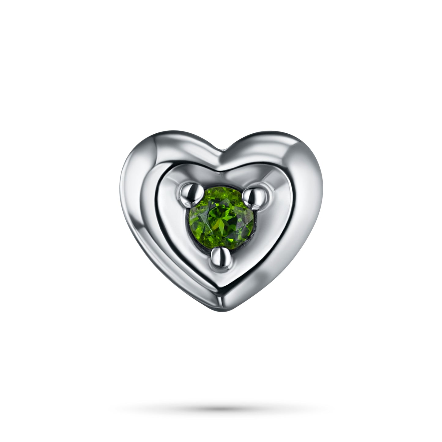 Sterling Silver Pendant with Chrome diopside 0.060 CT.TW