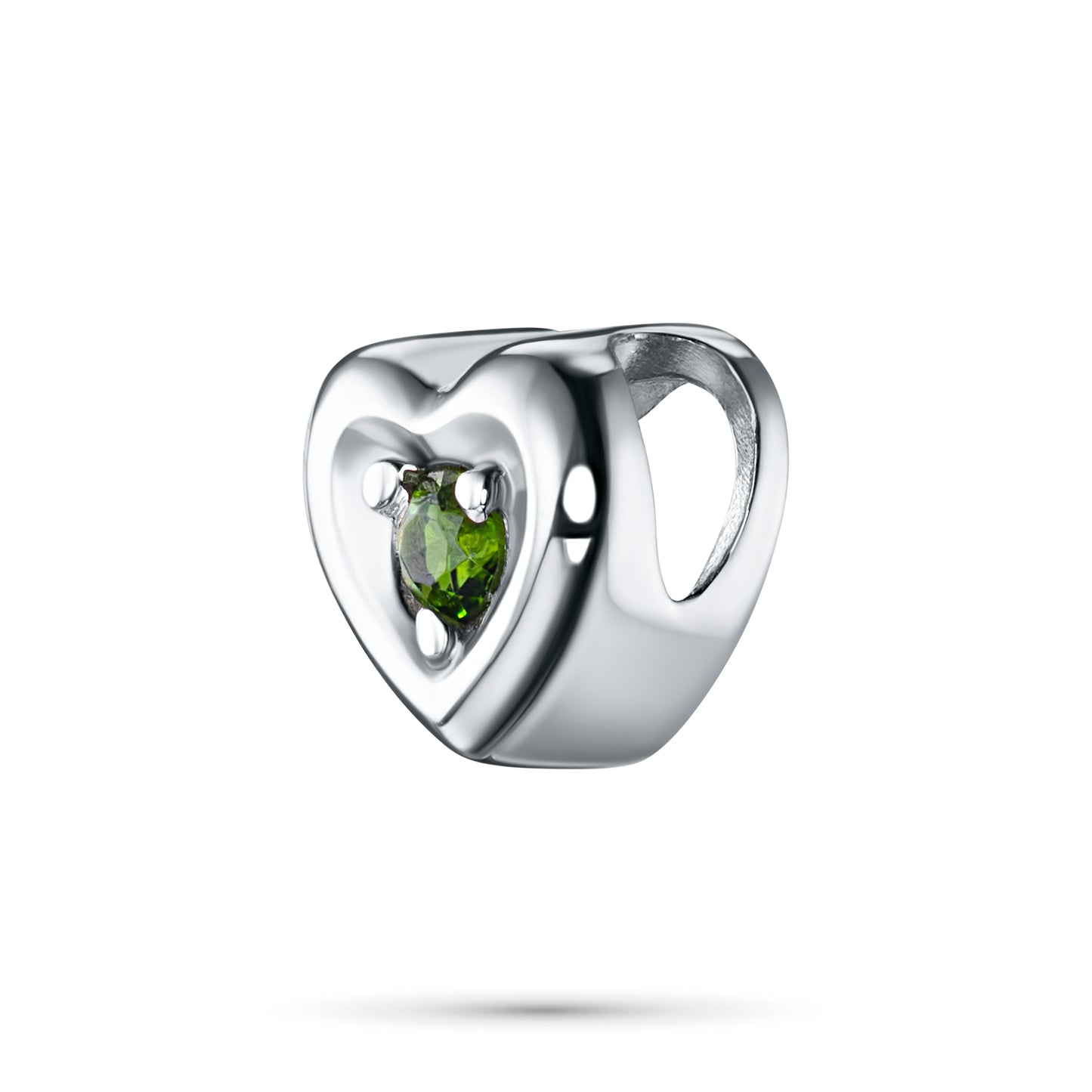Sterling Silver Pendant with Chrome diopside 0.060 CT.TW