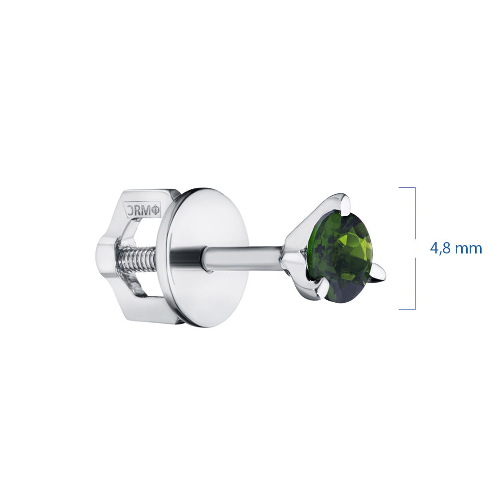 Sterling Silver Earring Studs with Lab-Created Diamonds 0.450 CT.TW