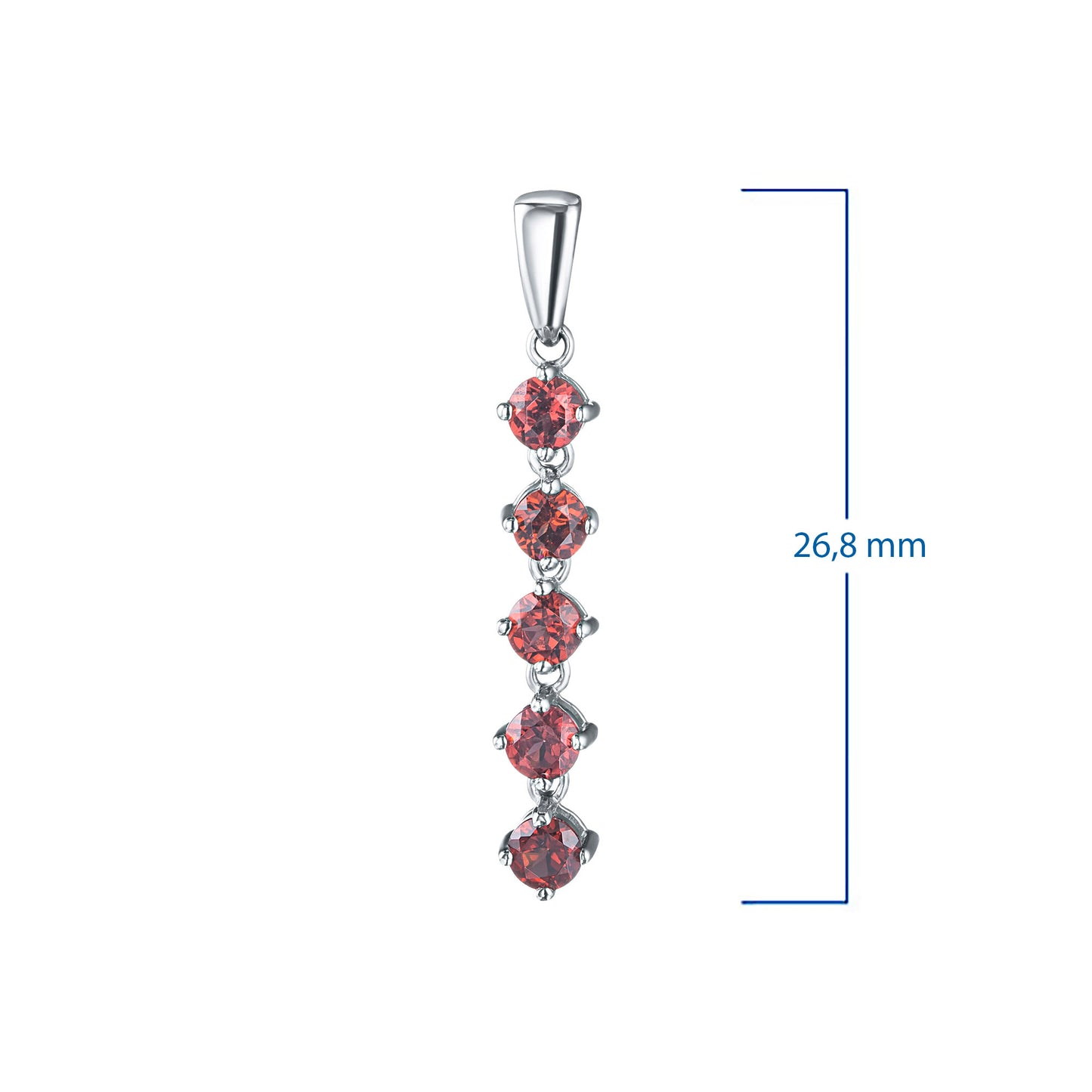 Sterling Silver Pendant with Lab-Created Diamonds 0.420 CT.TW