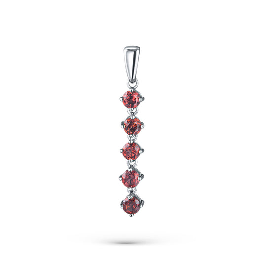 Sterling Silver Pendant with Lab-Created Diamonds 0.420 CT.TW