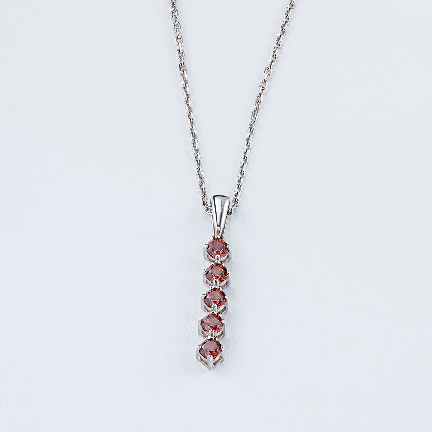 Sterling Silver Pendant with Lab-Created Diamonds 0.420 CT.TW