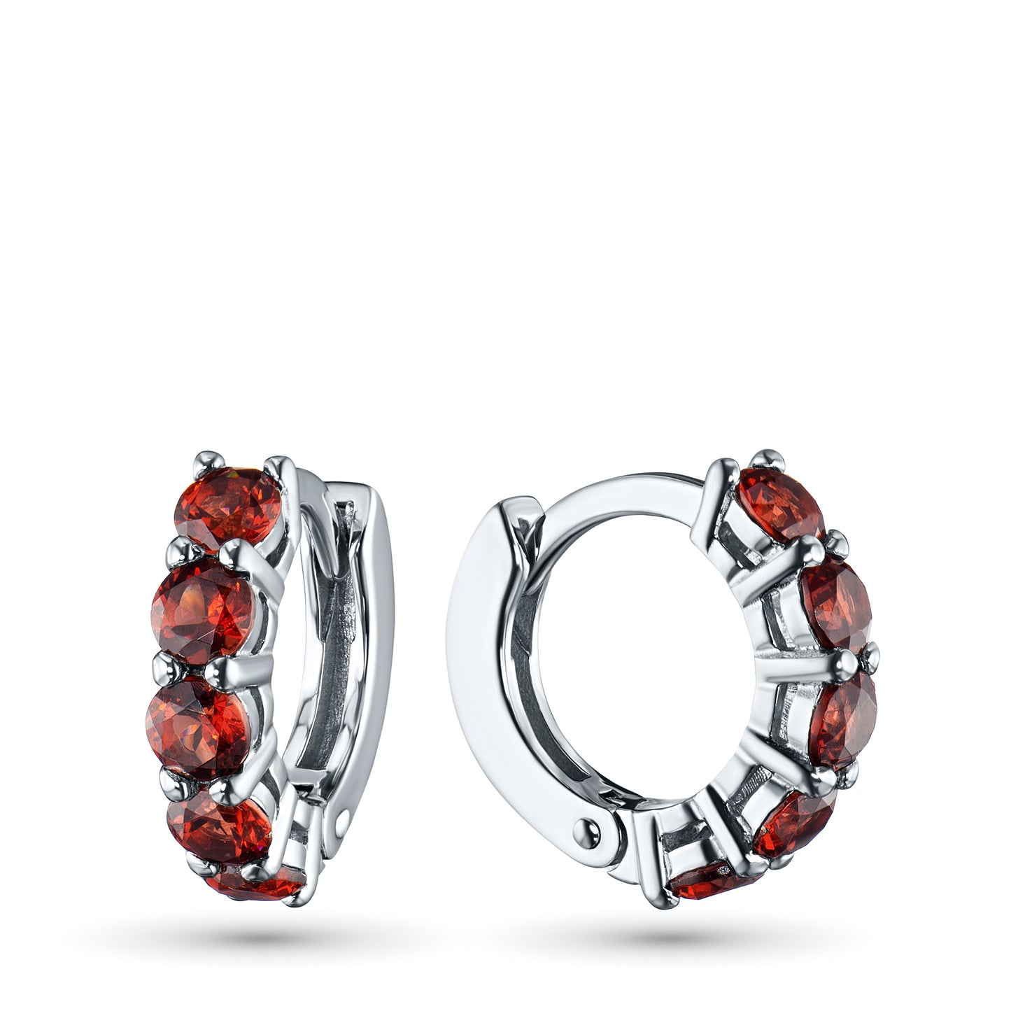 14K White Gold Earrings with Lab-Created Diamonds 0.83 CT.TW
