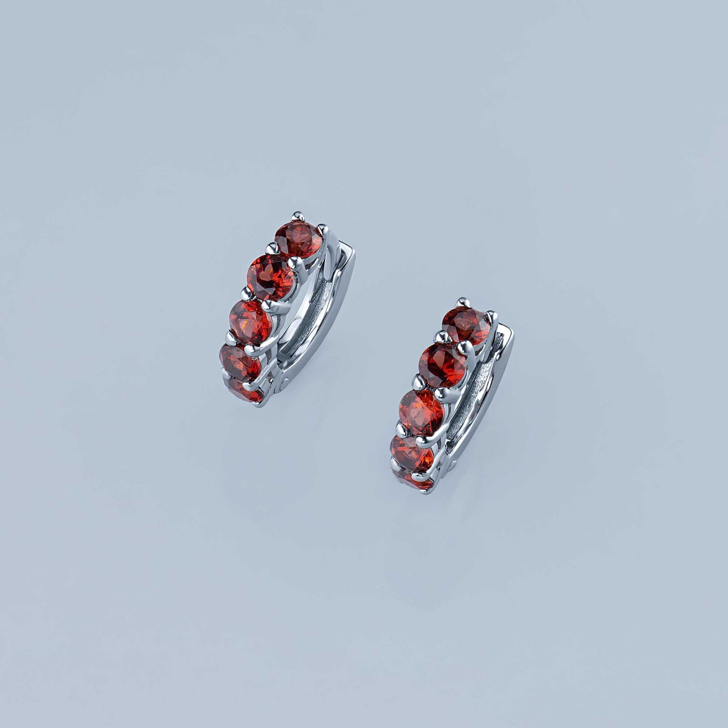 14K White Gold Earrings with Lab-Created Diamonds 0.83 CT.TW