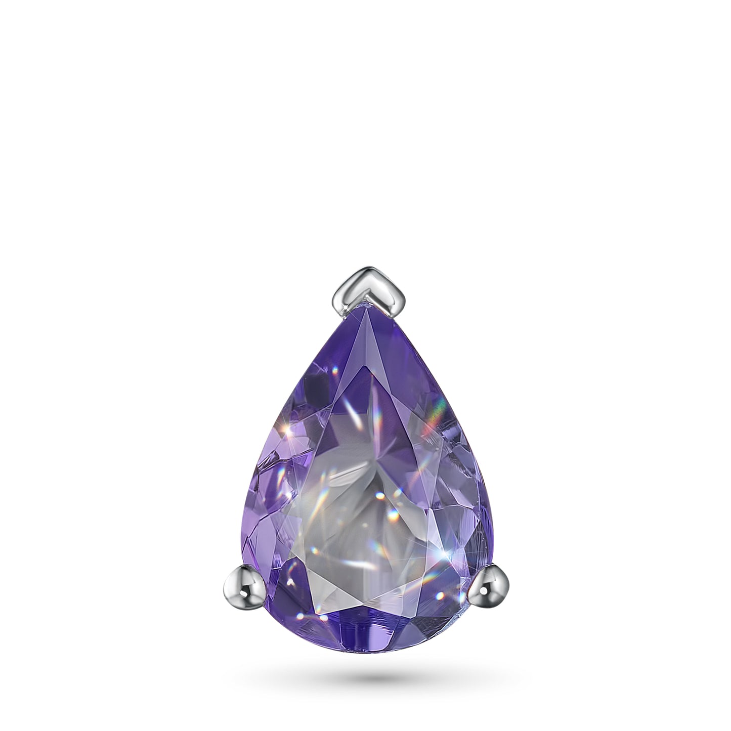 Sterling Silver Pendant with Tanzanite 0.64 CT.TW